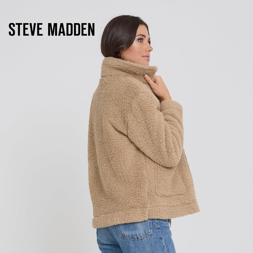 Jacket Women Sand Oversized Faux Winter Coats for Women Shearling Fleece Plus - Picture 5 of 7